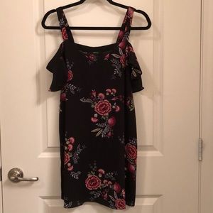 Forever 21 black foral dress